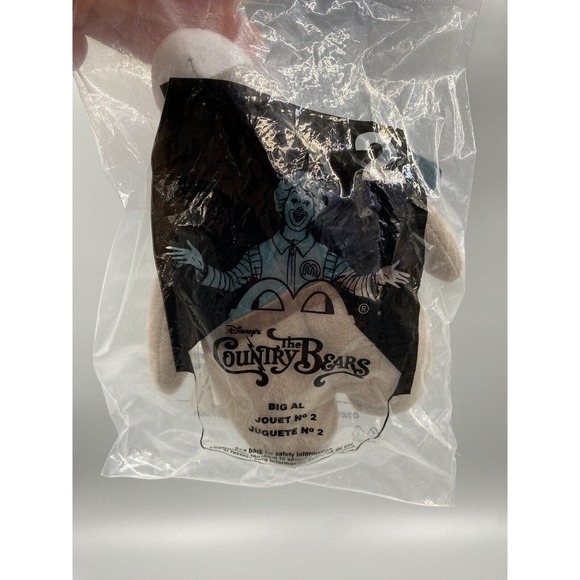 2001 - 2002 Disney's The Country Bears McDonalds Happy Meal Toy Big Al #2 SEALED - Picture 1 of 6
